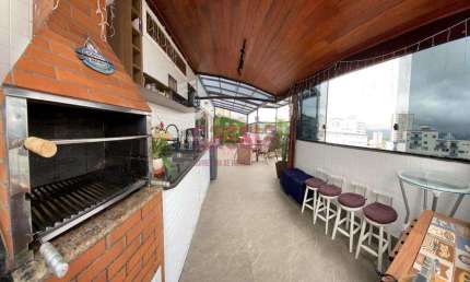 Cobertura com 3 quartos, Caiçara, Praia Grande - R$ 780 mil, Cod: 4695