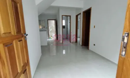 Sobrado de condomínio com 2 quartos, aviação, praia grande - r$ 450 mil, cod: 4740