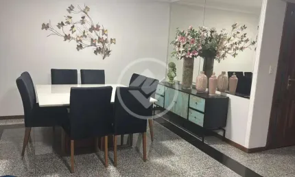 Apartamento no Edifício Le Corbusier, 3 suítes com armários, cozinha planejada, sala ampla com 2 ambientes, escritório com planejados, lavabo, sacada com churrasqueira á carvão, 2 vagas e garagem e de
