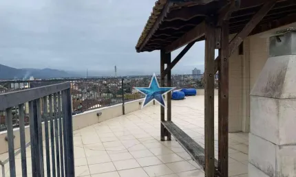 Cobertura com 2 dormitórios à venda, 127 m² por R$ 450.000,00 - Caiçara - Praia Grande/SP