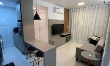 Quarto e Sala na Praia do Francês - Porteira Fechada 41m²