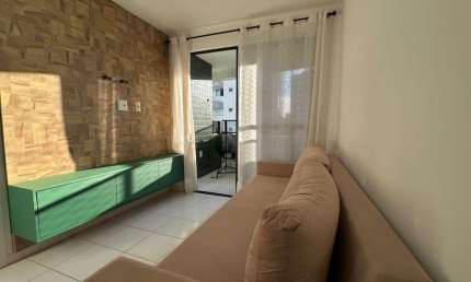 Quarto e Sala Mobiliado Disponível para locação na Jatiúca - 46m²
