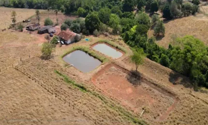 Fazenda rica em água com várias nascentes em orizona - go com 137,1703 hectares, ou seja, 28,34 alqueires