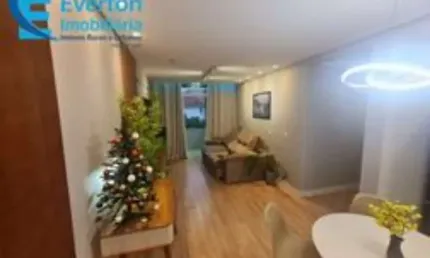 Apartamento de 90 m² com 3 quartos sendo 1 suite, sala em 2 ambientes, garagem 28 m².