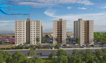 Apartamento novo, 2 quartos com e sem suíte, sacada, elevador e lazer completo.