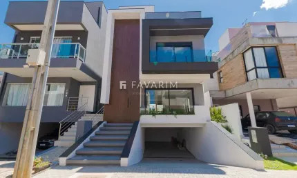 Casa em condomínio fechado à venda na Rua Irma Schreiner Maran, Santa Cândida, Curitiba por R$ 1.490.000