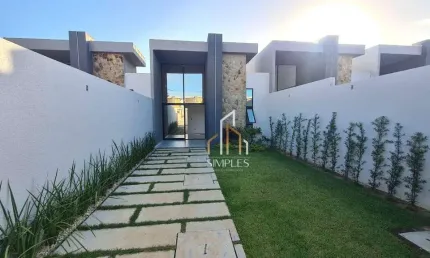 ATENÇÃO  ULTIMAS UNIDADES !! Excelente casas planas com 3 suítes  à venda, 101 m² por R$ 489.700 - Eusébio - Tamatanduba/CE
