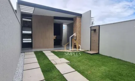 Casa com 3 suítes + lavabo  à venda, 116 m² por R$ 435.000 - Messejana - Fortaleza/CE