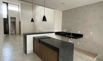 Casa térrea nova de 3 suítes à venda no Condomínio Reserva Real, Parque Brasil 500 em Paulínia/SP.