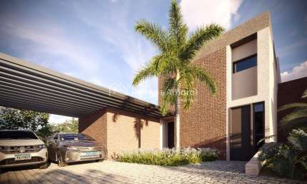 Casa em condomínio com 3 suítes, sala dois ambientes, 5 banheiros e 2 vagas na garagem - Unidade 14