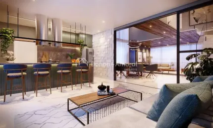Casa em condomínio com 3 suítes, sala dois ambientes, 5 banheiros e 2 vagas na garagem - Unidade 16