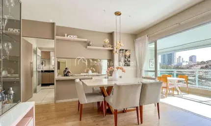 Apartamento à venda com 136 m², 3 suítes, no Taquaral - Campinas.