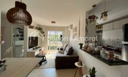 Apartamento com 2 Quartos sendo 1 suíte, 2 banheiro, 1 vaga à Venda, 59 m² - Jardins do Taquaral