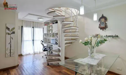 ÓTIMA PLANTA EM COB. DUPLEX 4 DORM 3 SUÍTES VARANDA GOURMET  LAZER COMPLETO