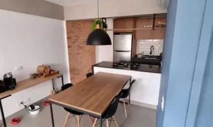 Belíssimo apartamento de 1 suíte com sala ampliada, 1 vaga a venda no brooklin.