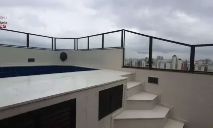 Campo belo com tranquilidade, pisc. e churrasq. privativa, cobertura duplex