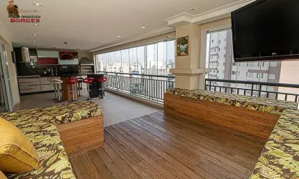 Terraço gourmet-decorado-ar cond.-lazer total-próximo metro e shoppiing