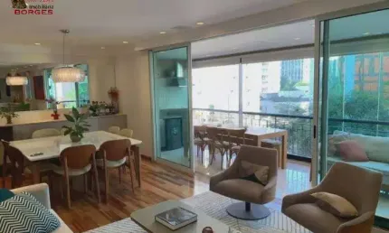 APARTAMENTO ESPETACULAR COM 3 SUITES NO BROOKLIN 167 m²