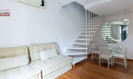 Itaim, rua jesuino arruda, apto duplex, mobiliado e pronto, só mudar!!