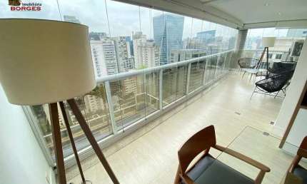 FLAT - VILA NOVA CONCEIÇÃO  - TOTALMENTE MOBILIADO - 80M²