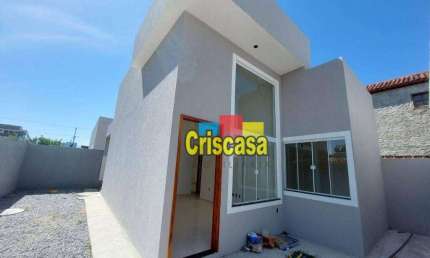 Casa linear com 2 dormitórios à venda, 65 m² por R$ 280.000 - Mar y Lago - Rio das Ostras/RJ