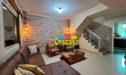 Casa com 3 dormitórios à venda, 110 m² por R$ 750.000,00 - Balneário Remanso - Rio das Ostras/RJ