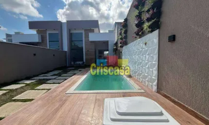 Casa com Fino Acabamento à Venda no Recreio - Rio das Ostras | 3 Quartos, Piscina e Área Gourmet no Bairro Recreio.