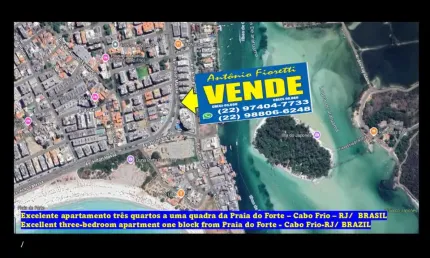 Apartamento com 3 quartos à venda na Avenida do Contorno, Centro, Cabo Frio