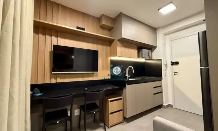 Apartamento mobiliado com 1 dormitório para alugar, 24 m² por r$ 3.050/mês - vila butantã - são paulo/sp