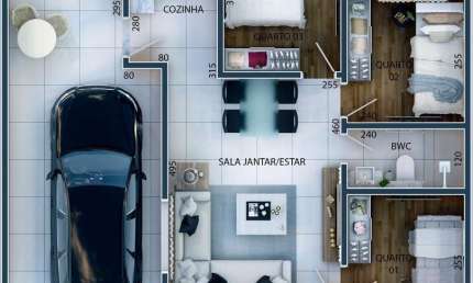 Casa em condomínio fechado com 3 quartos à venda na Humberto Giraldi, 530, Cajuru, Curitiba por R$ 420.000