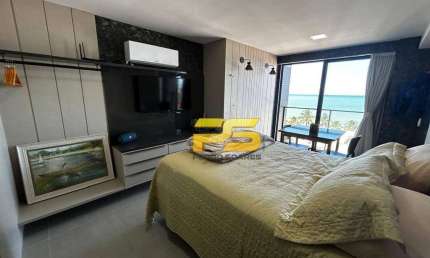 Flat com 1 dormitório à venda, 29 m² por R$ 420.000 - Intermares - Cabedelo/PB