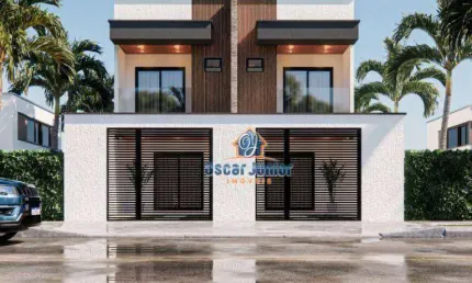 Lançamento! Casa Duplex com 3 Quartos, 100 m² por R$ 460.000 - Parque Dois Irmãos - Fortaleza/CE