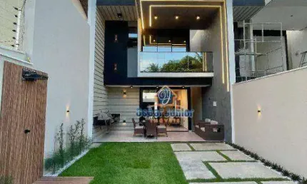 Luxo, Conforto e Qualidade, Lançamento de Casas Duplex com 4 quartos sendo 3 Suítes, Deck com Churrasqueira - R$629.900,00 - Guaribas, Eusebio /CE