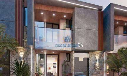 Casa com 3 ou 4 dormitórios e escritório à venda, a partir de 128 m² - Urucunema - Eusébio/CE