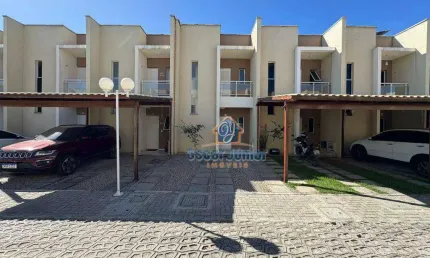 Casa duplex com 2 quartos (1 suíte) + wc social à venda, 66 m² por r$ 298.000 - lazer completo passaré - fortaleza/ce