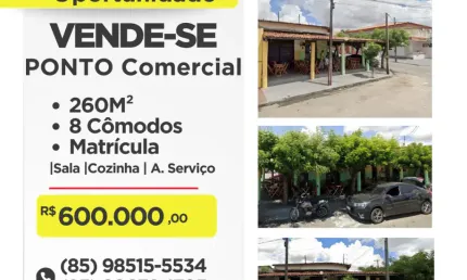 Ponto comercial com 4 salas à venda na Rua Major Gerardo Mendes, 434, Alto da Balança, Fortaleza