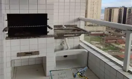 Apartamento padrão para venda em aviação praia grande-sp
