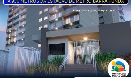 Apartamentos com 2 dorm. ao lado Fórum  da Barra Funda bem pertinho do Metrô