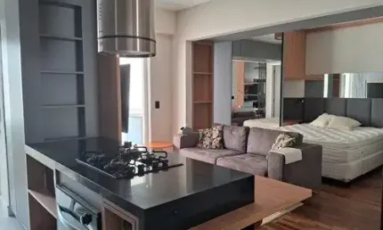 Apto Mobiliado com Estilo na Vila Olímpia – 1 dorm, 1 vaga, Ar Condicionado e lazer !