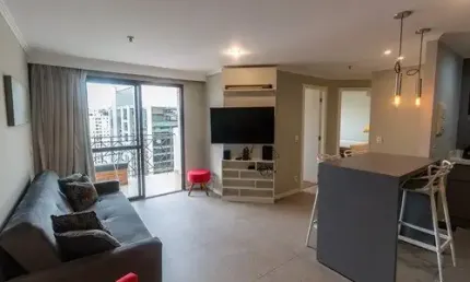Apartamento 2 dormitórios mobiliado na vila olimpia para locação