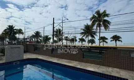 Apartamento com 2 quartos frente ao mar na aviação em praia grande