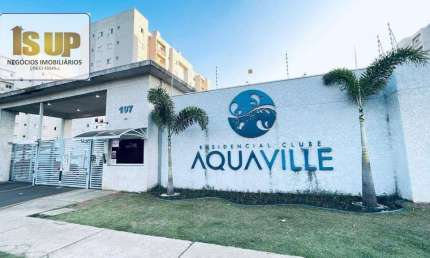 Apartamento com 2 dormitórios à venda, 46 m² por R$ 305.000 - Residencial Clube Aquaville - Paulínia