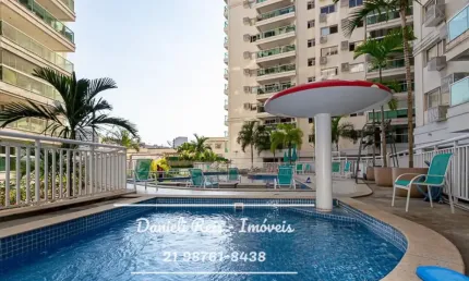 Apartamento de 3 quartos (1 reversível e 1 suite) vaga, garagem e lazer.