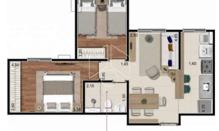 Apartamento com 2 quartos à venda na Rua José Bonifácio, Torre 01, 102101, Jardim Cristo Rei, Marília