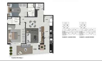 Apartamento com 2 quartos à venda na Rua das Ametistas, 10692, Jardim Maria Izabel, Marília