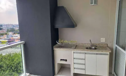 Apartamento com 2 dormitórios para alugar, 75 m² por R$ 4.855,70/mês - Barcelona - São Caetano do Sul/SP