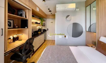 Studio com 1 dormitório à venda, 21 m² - moema - são paulo/sp