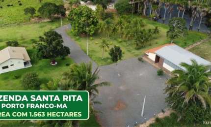LINDA FAZENDA EM PORTO FRANCO/MA - CASA SEDE COM PISCINA, CURRAIS E GALPÕES NOVOS