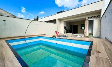 Casa Nova com Piscina, 3 dormitórios à venda, 114 m² por R$ 630.000 - Nereidas - Guaratuba/PR