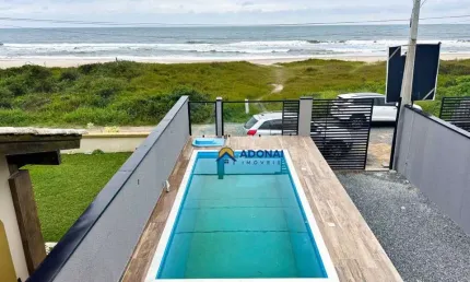 SOBRADO DE FRENTE PARA O MAR, com 3 dormitórios à venda, 160 m² por R$ 1.680.000 - Brejatuba - Guaratuba/PR